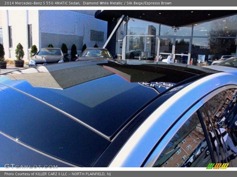 Diamond White Metallic / Silk Beige/Espresso Brown 2014 Mercedes-Benz S 550 4MATIC Sedan