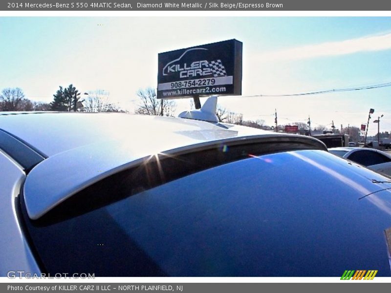 Diamond White Metallic / Silk Beige/Espresso Brown 2014 Mercedes-Benz S 550 4MATIC Sedan