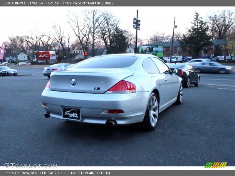 Titanium Silver Metallic / Black 2004 BMW 6 Series 645i Coupe
