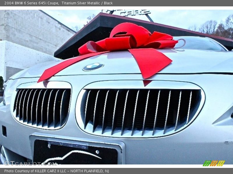 Titanium Silver Metallic / Black 2004 BMW 6 Series 645i Coupe