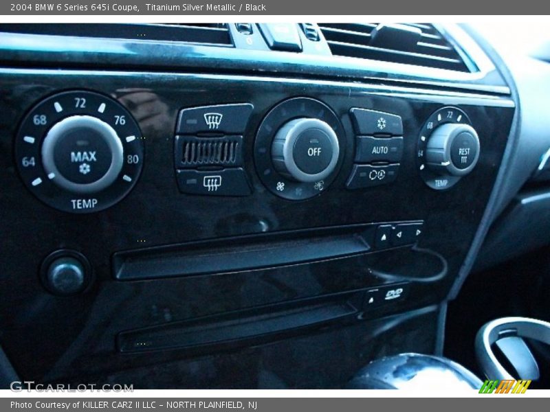 Titanium Silver Metallic / Black 2004 BMW 6 Series 645i Coupe