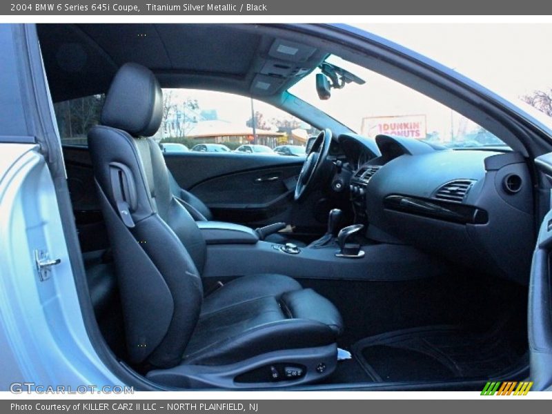 Titanium Silver Metallic / Black 2004 BMW 6 Series 645i Coupe