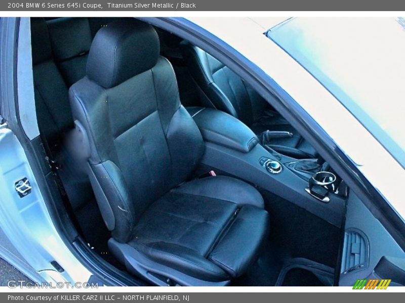Titanium Silver Metallic / Black 2004 BMW 6 Series 645i Coupe