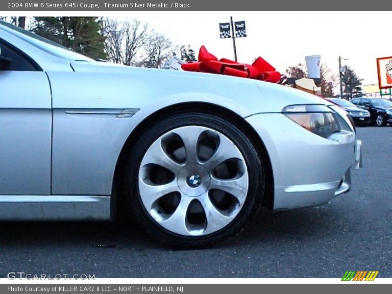 Titanium Silver Metallic / Black 2004 BMW 6 Series 645i Coupe