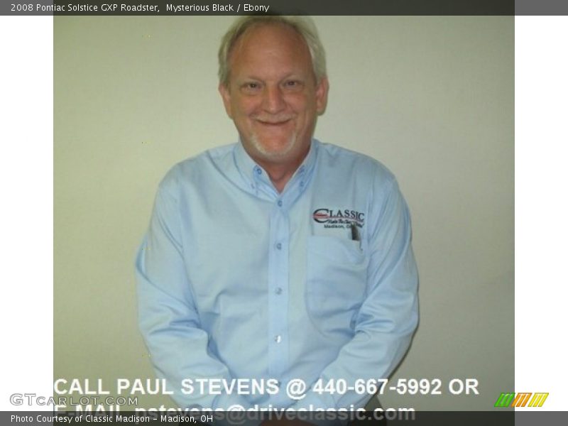 Mysterious Black / Ebony 2008 Pontiac Solstice GXP Roadster