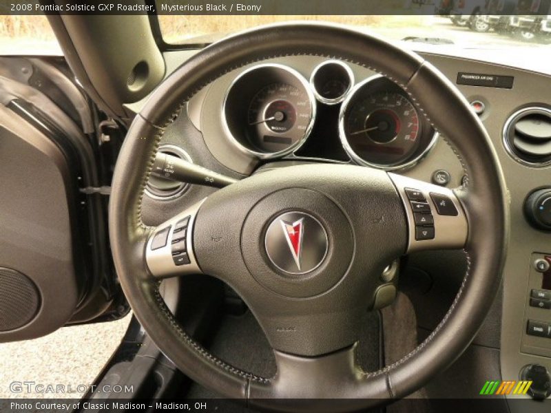 Mysterious Black / Ebony 2008 Pontiac Solstice GXP Roadster
