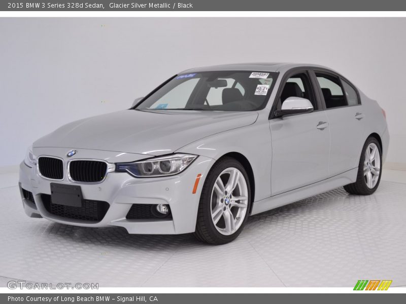 Glacier Silver Metallic / Black 2015 BMW 3 Series 328d Sedan