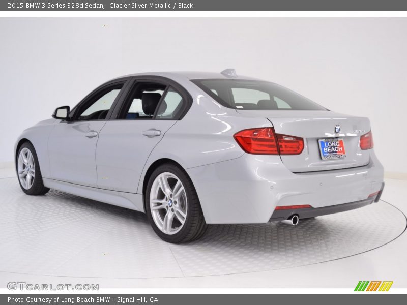 Glacier Silver Metallic / Black 2015 BMW 3 Series 328d Sedan