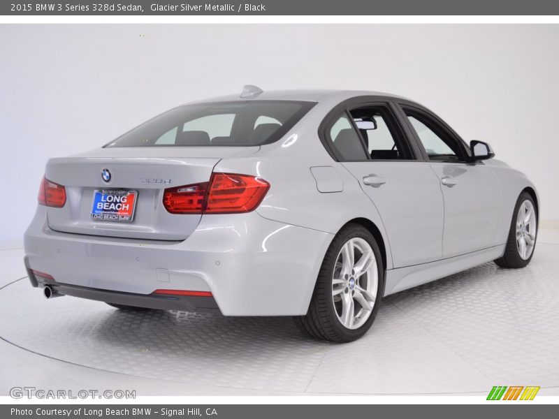 Glacier Silver Metallic / Black 2015 BMW 3 Series 328d Sedan