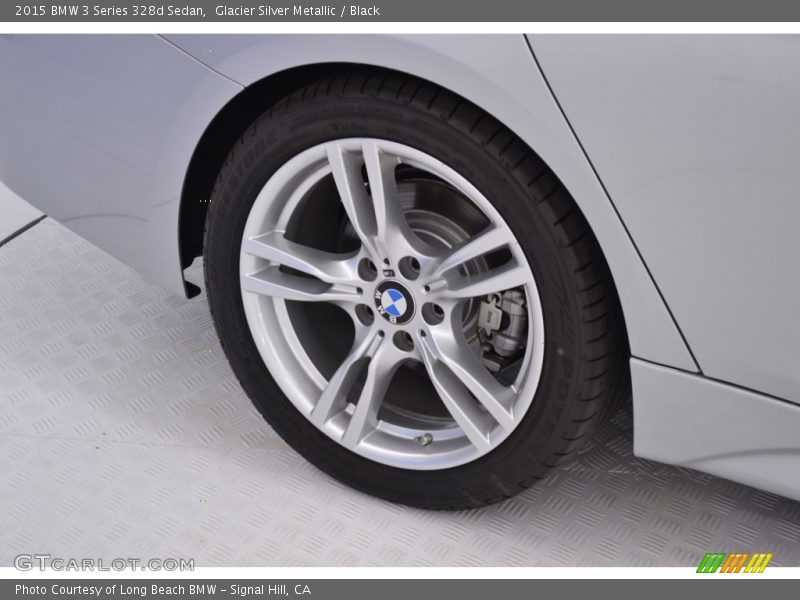 Glacier Silver Metallic / Black 2015 BMW 3 Series 328d Sedan