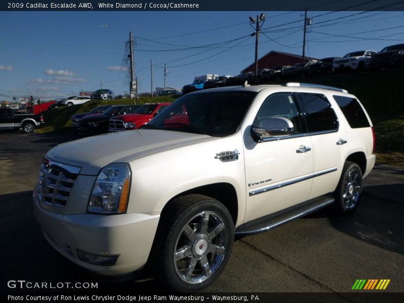 White Diamond / Cocoa/Cashmere 2009 Cadillac Escalade AWD