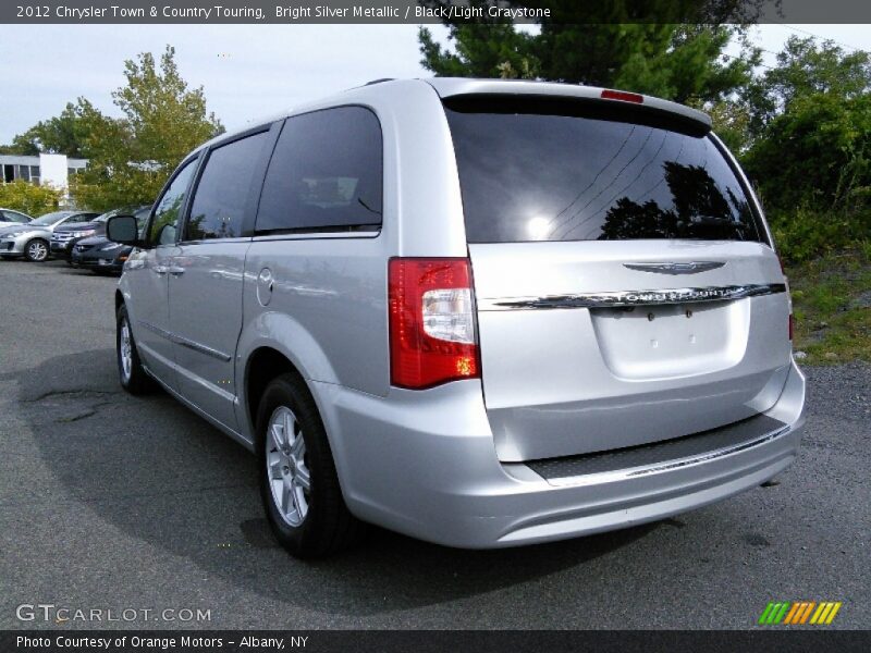 Bright Silver Metallic / Black/Light Graystone 2012 Chrysler Town & Country Touring