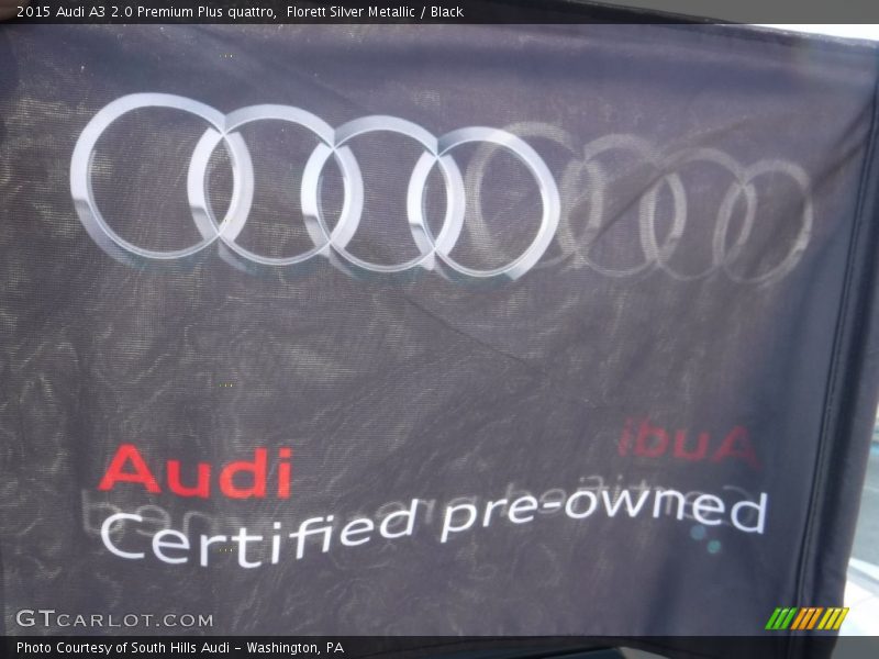 Florett Silver Metallic / Black 2015 Audi A3 2.0 Premium Plus quattro