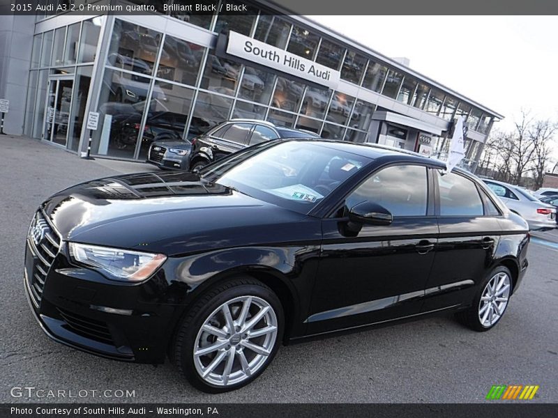 Brilliant Black / Black 2015 Audi A3 2.0 Premium quattro