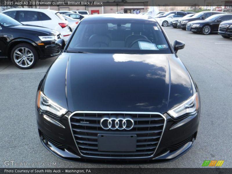 Brilliant Black / Black 2015 Audi A3 2.0 Premium quattro