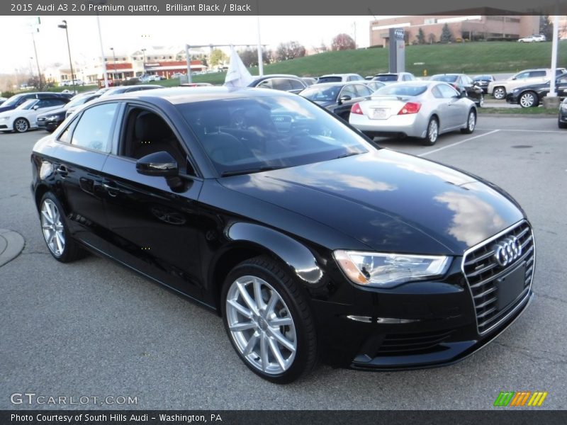 Brilliant Black / Black 2015 Audi A3 2.0 Premium quattro