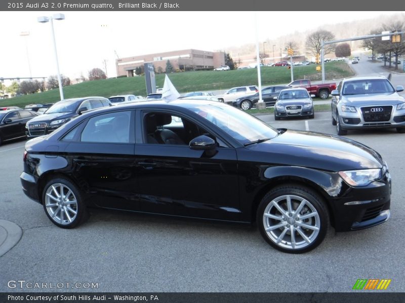 Brilliant Black / Black 2015 Audi A3 2.0 Premium quattro