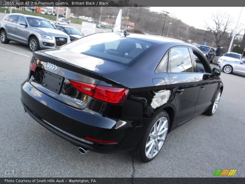 Brilliant Black / Black 2015 Audi A3 2.0 Premium quattro