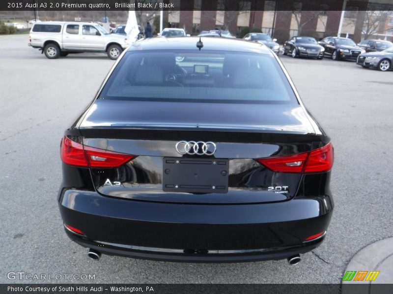 Brilliant Black / Black 2015 Audi A3 2.0 Premium quattro