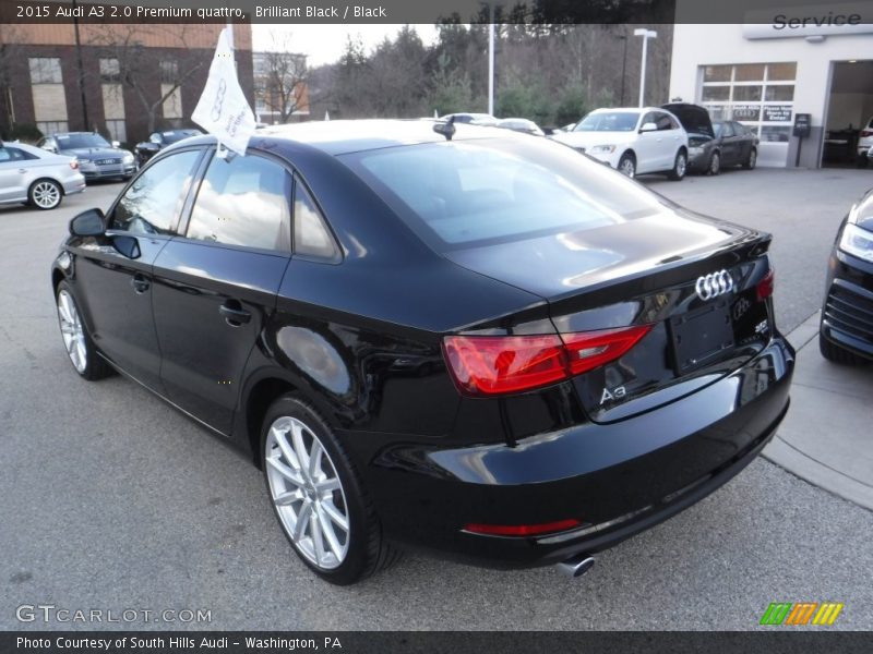 Brilliant Black / Black 2015 Audi A3 2.0 Premium quattro