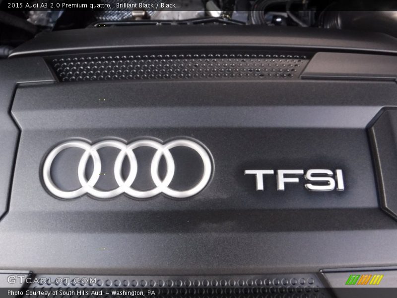 Brilliant Black / Black 2015 Audi A3 2.0 Premium quattro