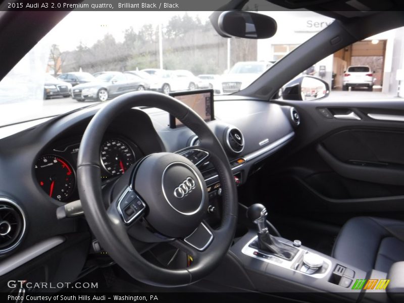 Brilliant Black / Black 2015 Audi A3 2.0 Premium quattro