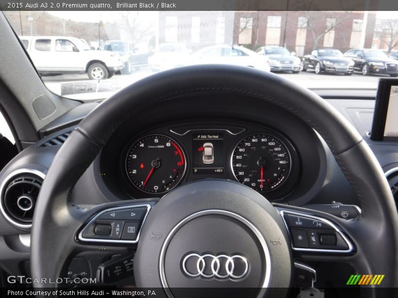 Brilliant Black / Black 2015 Audi A3 2.0 Premium quattro