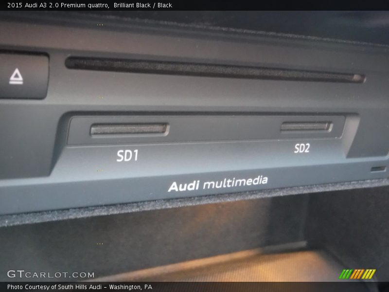 Brilliant Black / Black 2015 Audi A3 2.0 Premium quattro