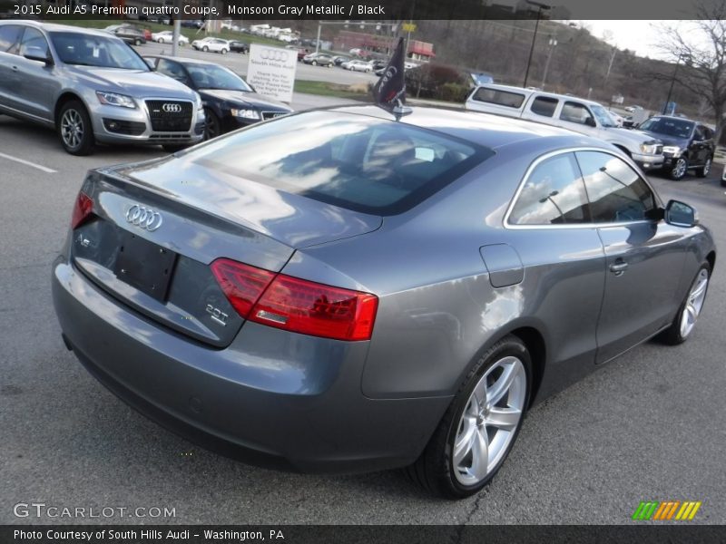 Monsoon Gray Metallic / Black 2015 Audi A5 Premium quattro Coupe