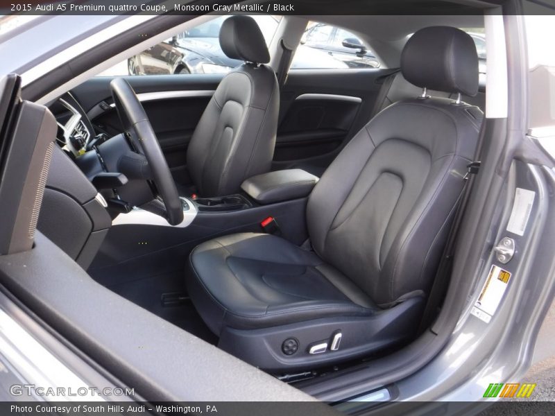Monsoon Gray Metallic / Black 2015 Audi A5 Premium quattro Coupe