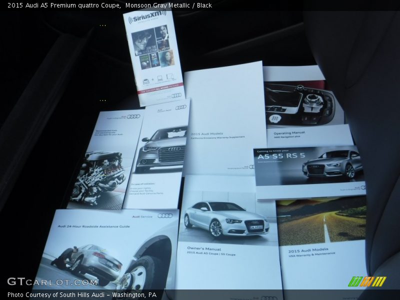 Monsoon Gray Metallic / Black 2015 Audi A5 Premium quattro Coupe