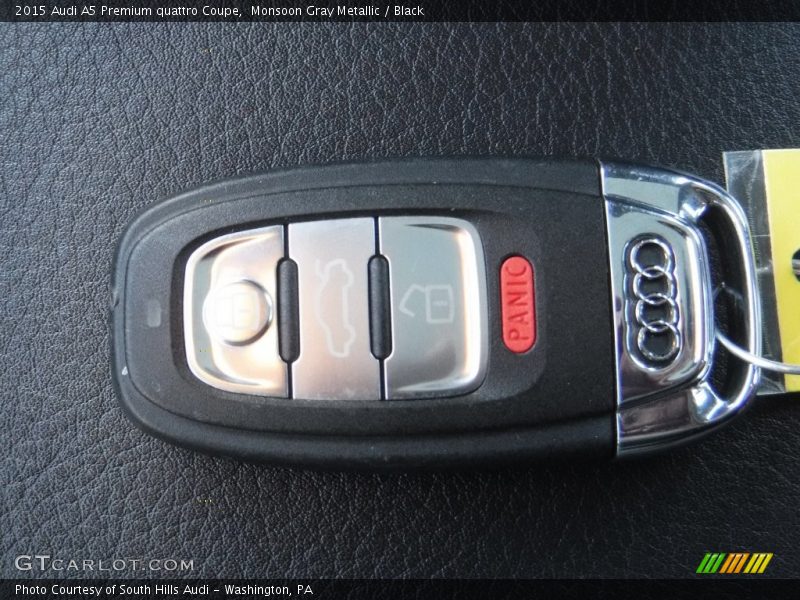 Monsoon Gray Metallic / Black 2015 Audi A5 Premium quattro Coupe