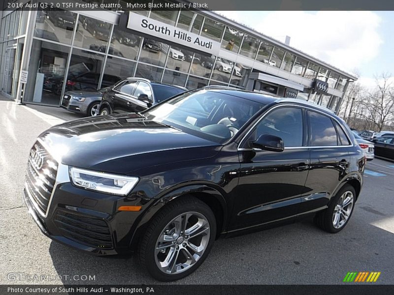 Mythos Black Metallic / Black 2016 Audi Q3 2.0 TSFI Prestige quattro