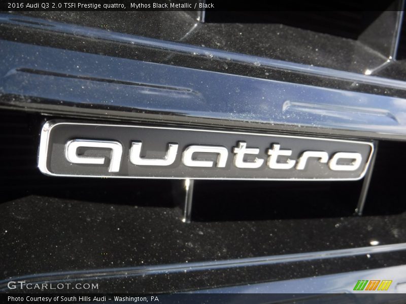 Mythos Black Metallic / Black 2016 Audi Q3 2.0 TSFI Prestige quattro