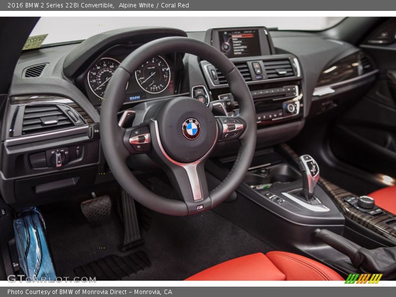 Coral Red Interior - 2016 2 Series 228i Convertible 