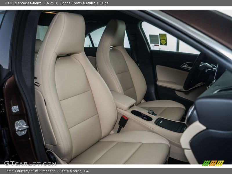 Front Seat of 2016 CLA 250