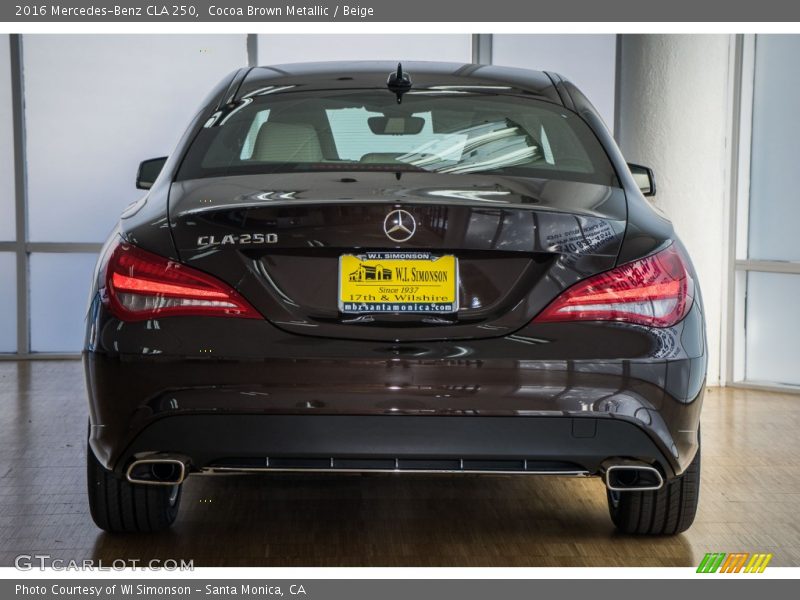 Cocoa Brown Metallic / Beige 2016 Mercedes-Benz CLA 250