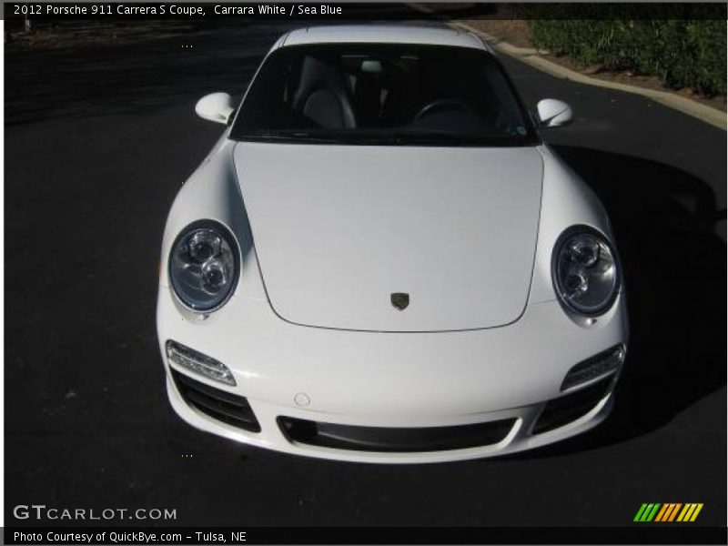 Carrara White / Sea Blue 2012 Porsche 911 Carrera S Coupe