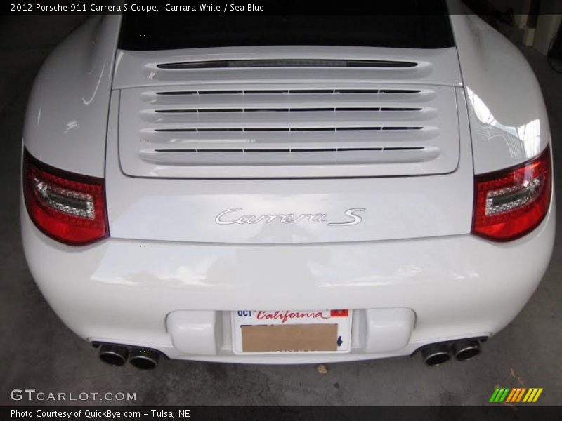 Carrara White / Sea Blue 2012 Porsche 911 Carrera S Coupe