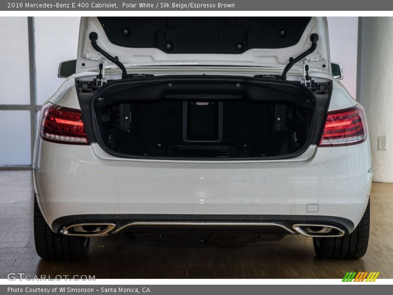 Polar White / Silk Beige/Espresso Brown 2016 Mercedes-Benz E 400 Cabriolet