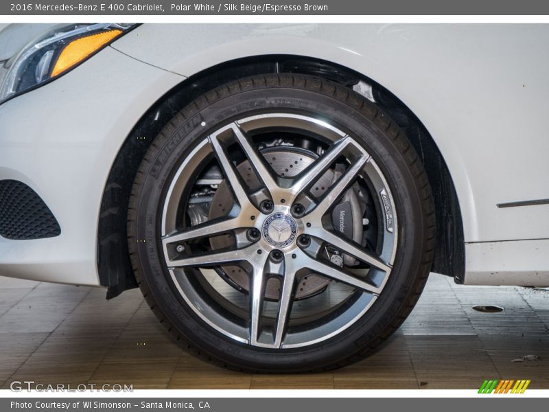 Polar White / Silk Beige/Espresso Brown 2016 Mercedes-Benz E 400 Cabriolet