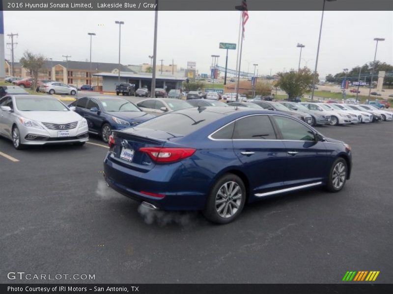 Lakeside Blue / Gray 2016 Hyundai Sonata Limited