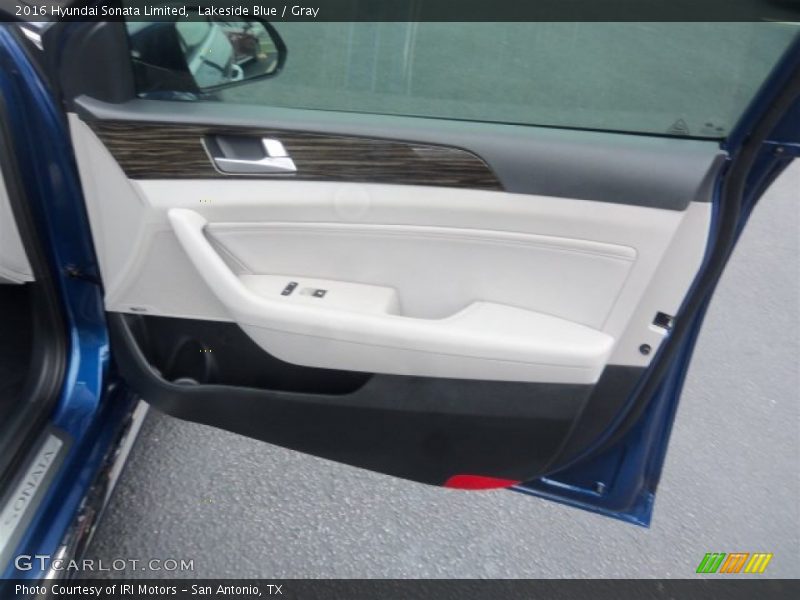Lakeside Blue / Gray 2016 Hyundai Sonata Limited