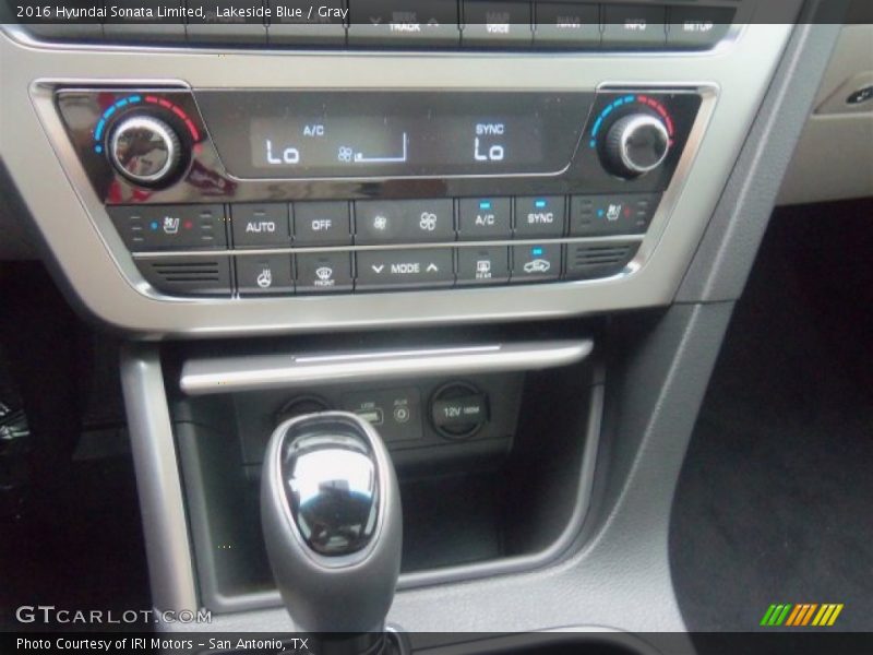 Lakeside Blue / Gray 2016 Hyundai Sonata Limited