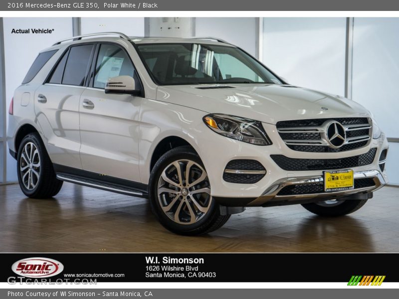 Polar White / Black 2016 Mercedes-Benz GLE 350