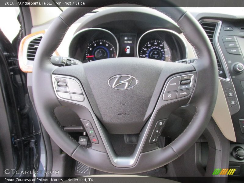 Iron Frost / Beige 2016 Hyundai Santa Fe SE