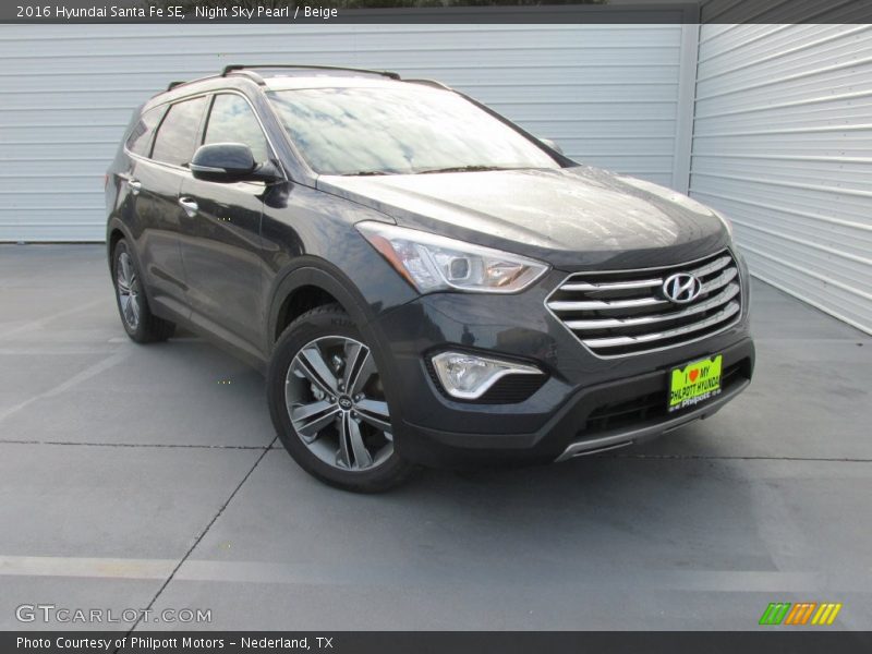 Night Sky Pearl / Beige 2016 Hyundai Santa Fe SE