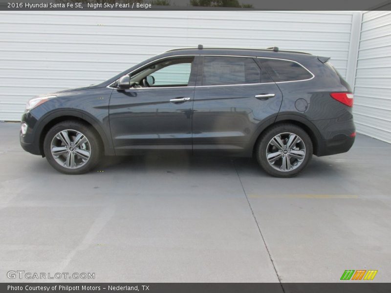 Night Sky Pearl / Beige 2016 Hyundai Santa Fe SE