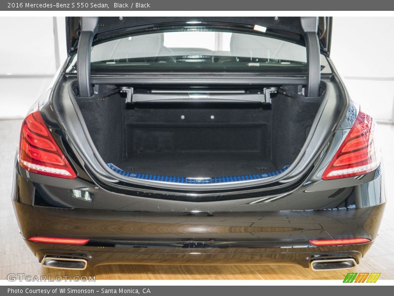 Black / Black 2016 Mercedes-Benz S 550 Sedan