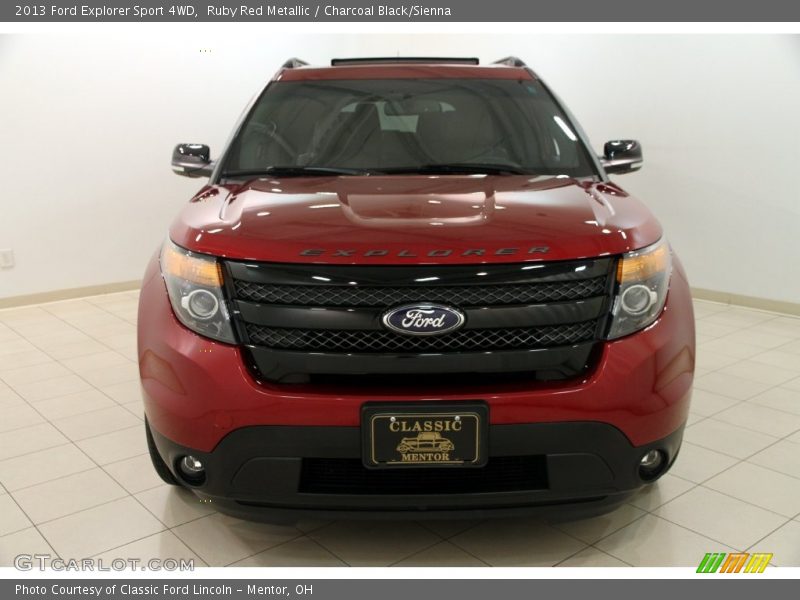 Ruby Red Metallic / Charcoal Black/Sienna 2013 Ford Explorer Sport 4WD